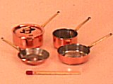 5 piece miniature cookware set