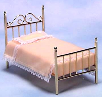 Dollhouse Brass Beds in 1 Scale from FINGERTIP FANTASIES Dollhouse  Miniatures