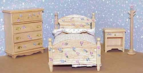 Dollhouse Hand Painted Bedroom Furniture In 1 Scale From