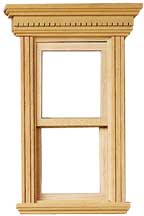 Window Double Hung H5051   1:24 Dollhouse wooden Houseworks Half Scale 