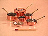 7 piece miniature cookware set